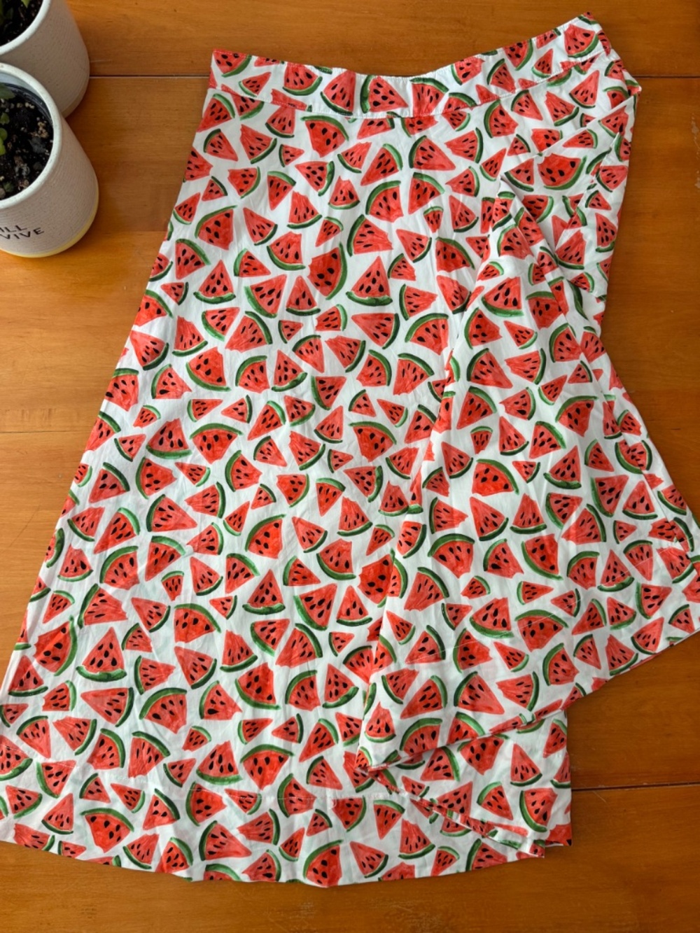 Anthropologie Watermelon Skirt